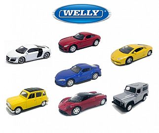 MINI AUTOS WELLY SURTIDOS x 6